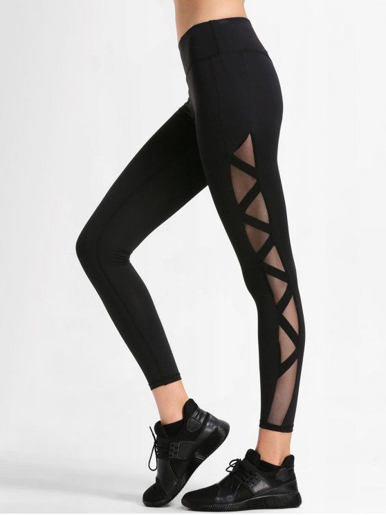 Mesh Workout Leggings Sporty Outfit Ideas