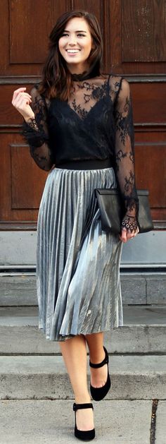 29 Best Metallic skirt outfit images in 2020 | Skirt outfits .