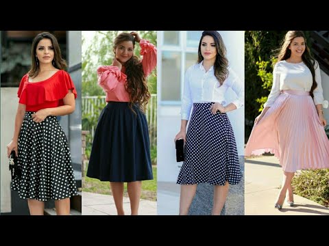 SIMPLE TOP WITH KNEE LENGTH SKIRT DESIGNS || OUTFIT IDEAS FOR .