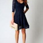 how to wear lace: a dark color keeps a lace dress modern and .