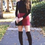 30+ Beautiful Mini Skirts High Heels Tight Dresses | Black boots .