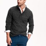 Old Navy | Men's Mock-Neck Marled Sweater | Mens fashion sweaters .