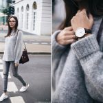 H&M trend grey mohair sweater outfit ideas for all grey outf