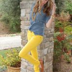 mustard yellow denim | Fashion, Yellow jeans, Yellow skinny jea