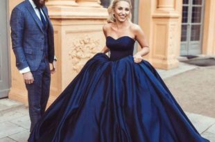 Best 13 Navy Blue Gown Outfit Ideas for Women - FMag.c