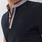 Autumn Spring summer 2017 Men´s POLO SHIRT WITH STRIPED PLACKET .