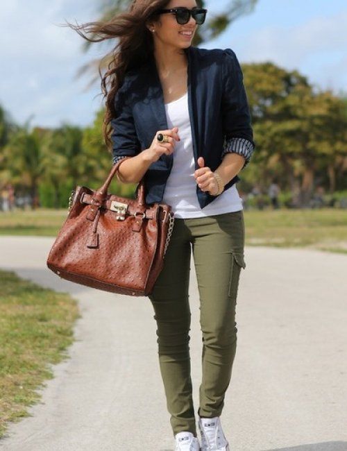 Olive Green Pants Outfit Ideas
  for Women