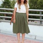 22 Trendy Olive Green Skirt Outfits - Styleohol