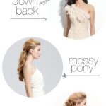 How to style your hair when wearing a one shoulder dress .