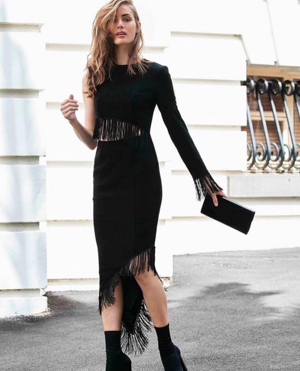 15 Gorgeous Black Flapper Dress Outfit Ideas - FMag.c