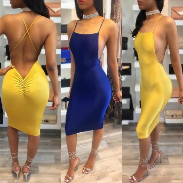 Open Back Dress Sexy Outfit
  Ideas for Ladies