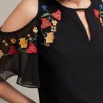 Accalia Open-Shoulder Blouse | Types of sleeves, Fashion, Blouse .