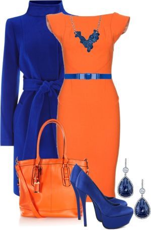 Brightly Bold II" by brendariley-1 on Polyvore | Blue dress .