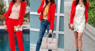 How to wear a cropped Orange Blazer different ways outfit ideas .