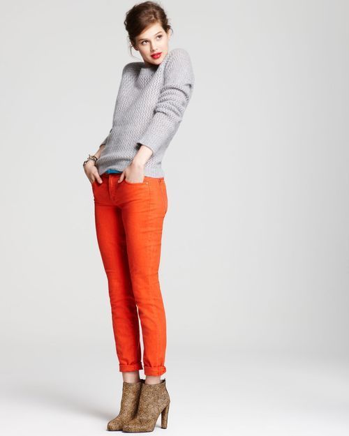 How To Wear Orange Trousers & Pants For Women (15) | Orange pants .