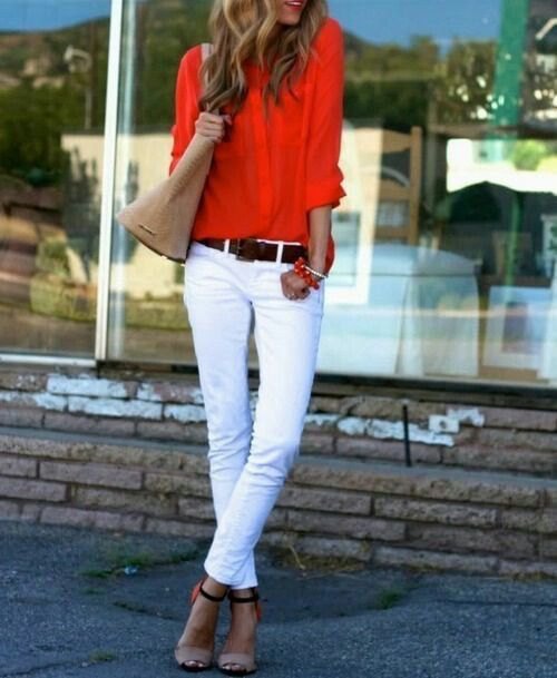 Orange Shirt Outfit Ideas for Women