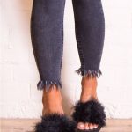 Shade Black Fluffy Sliders | Fluffy sliders, Chic shoes flat, Flip .