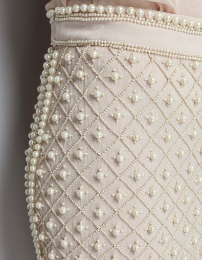 EMBROIDERED SKIRT WITH PEARLS - Skirts - Woman - ZARA United .