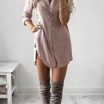 20 Beautiful Shirt Dresses Outfit Ideas (WITH PICTURE