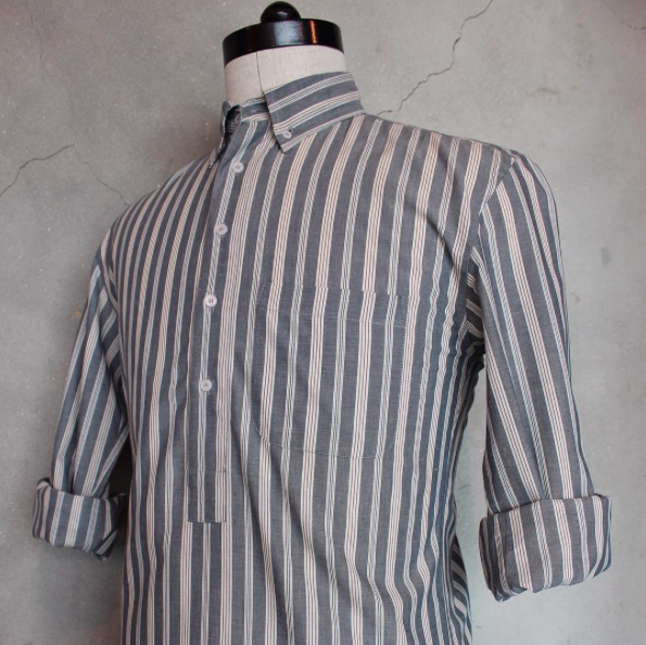 Hawkwood Mercantile Popover Shirt in striped cotton. | Outdoor .