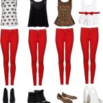 RED OUTFIT IDEAS | OUTFIT IDEAS: RED SKINNY JEANS | Comfortable .