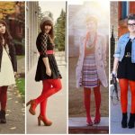 13 Ways to Wear Red Tights (With images) | Red tights, Cute .