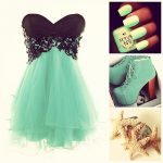 Cute Prom Outfit Ideas: #teal #f4f #likes #tag #live #laugh #love .