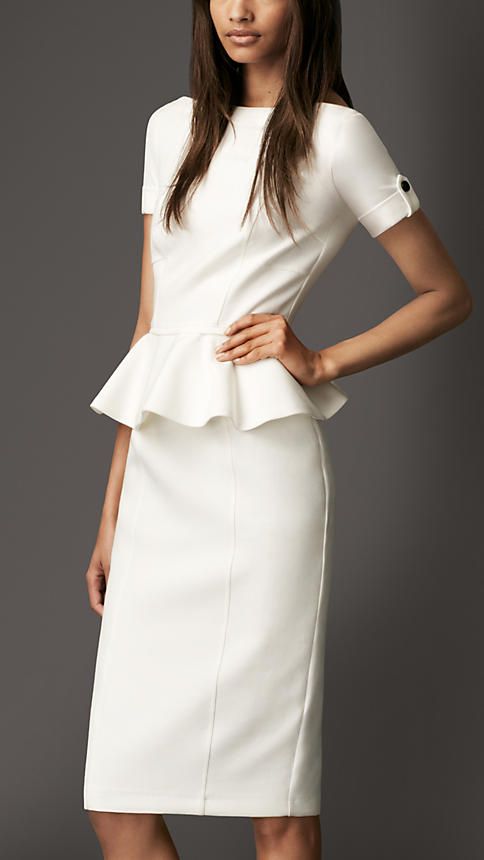 Outfit Ideas White Peplum
  Dress