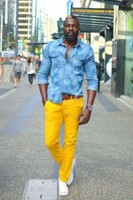 How To Wear Yellow Pants Men 41+ Ideas | Yellow pants outfit .