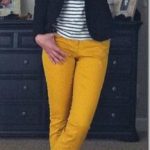 19 outfit ideas to wear your yellow jeans this spring .