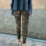 Women's Autumn/Winter High Waist Camouflage Army Pants | Army .