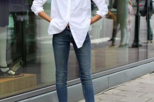 Best 13 Oversized White Shirt Outfit Ideas for Women - FMag.c
