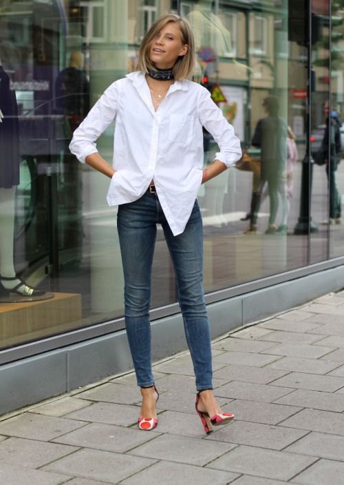Oversized White Shirt Outfit
  Ideas for Women