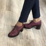 Women Oxford burgundy shoes Leather Oxford shoes Women's | Et