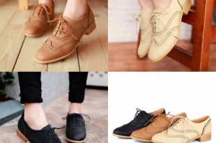 Fashion Round Toe Lace Up Women Flat Oxford Shoes Size 34-43 Shoes .