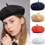 2020 Stand Focus Beret French Beanie Painter Hat Cap Women Female .