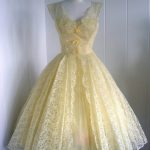 Vintage Outfits : pale yellow vintage dress MUST HAVE ALL THE .