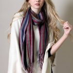 Amazon.com: Women's Jewel Shimmer Multicolor Stripe Scarf .