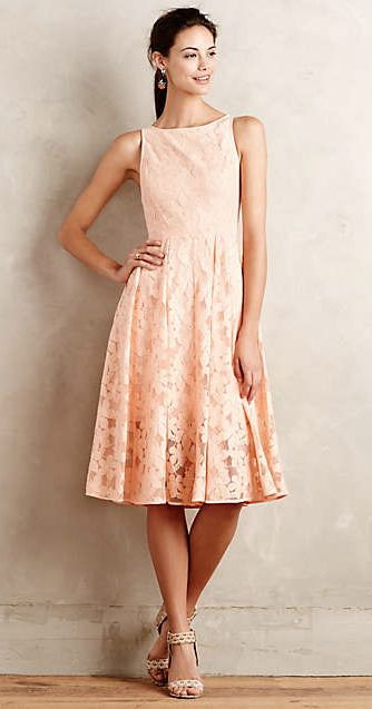 Peach lace dress | Tanith dress from Anthropologie | Dresses .