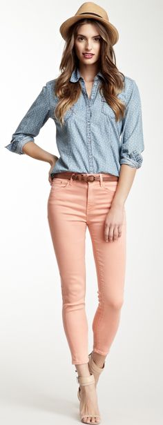 17 Best Peach pants images | Cute outfits, Style, My sty