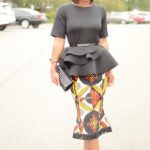 Peplum Top & Ankara Skirt … | African clothing, African dress, Fashi