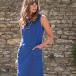 Matilde Blue Linen Pinafore Dress | Pinafore dress, Dresses, Fair .