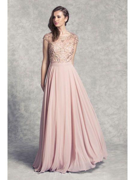 This elegant Bridesmaid dress comes in Dusty Rose, Gold, and sizes .