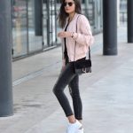 15 Stylish & Feminine Pink Bomber Jacket Outfit Ideas - FMag.c