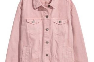 Oversized Denim Jacket | Light pink denim | Women | H&M US | Pink .