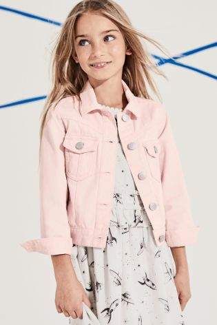 Girls Next Pink Denim Jacket (3-12yrs) - Pink {affiliate link .