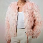 Coach Jackets & Coats | Authentic Pink Cropped Faux Fur Jacket .