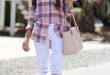 How to Wear Pink Plaid Shirt: Best 15 Outfit Idea for Women - FMag.c
