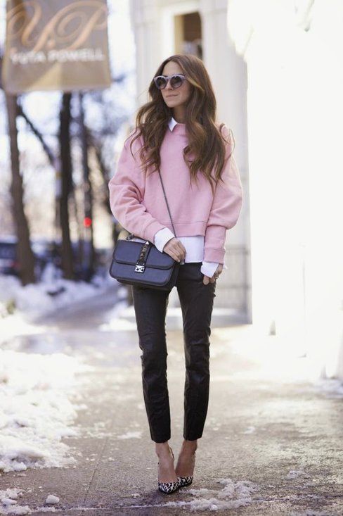 Pink Sweater Outfit Ideas for
  Women
