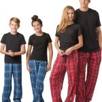 Plaid Flannel Lounge Pajama Pants in 30 Colors w/ Choice of 22 .